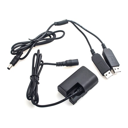 Cordon adaptateur CARUBA 2x USB - Batterie type Canon LP-E6