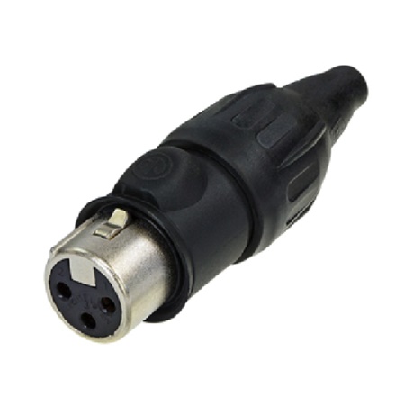 Fiche femelle XLR 3 points droite NEUTRIK TOP NC3FX-TOP - IP65