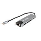 Mini Docking Station d'accueil CARUBA 6-in-1 USB-C Hub with Ethernet
