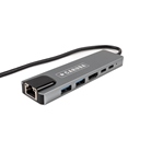 Mini Docking Station d'accueil CARUBA 6-in-1 USB-C Hub with Ethernet