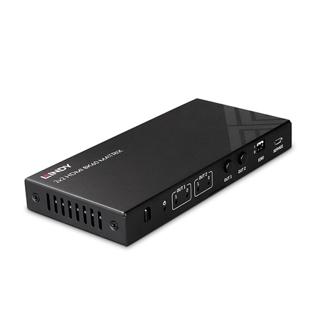 Matrice HDMI 2.1  2x2 LINDY 2 entrées HDMI 2 sorties HDMI 8K60 HDR 