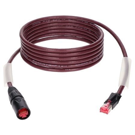 Cordon Ethernet KLOTZ RJ45 etherCON Ultra flexible Cat5e S/UTP - 10m ...