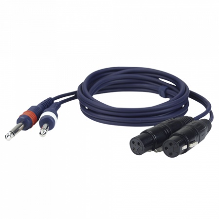 Cordon économique DAP Audio 2 XLR femelle - 2 Jack 6,35mm - 1,5m 