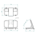 Retour de scène pliant EUROMET TEU 8300 pour écran LCD 40 à 52'' 