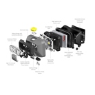 Lampe frontale Led LEDLENSER HF6R Work Noir batterie rechargeable 