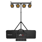 Bar complète 4 PAR led 7 x 3,5W RGBA 4BAR Quad ILS Chauvet DJ