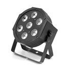 PAR led compact 7 x 10W RGBW + télécommande IR Flash