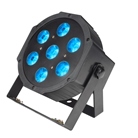 PAR led compact 7 x 15W RGBWAUV + télécommande IR Flash