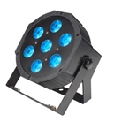 PAR led compact 7 x 15W RGBWAUV + télécommande IR Flash