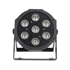 PAR led compact 7 x 15W RGBWAUV + télécommande IR Flash