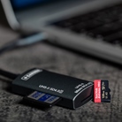 Lecteur CARUBA pour carte mémoire Micro SD et SD UHS-II