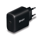 ALIM-USBC-GAN65W - Alimentation/Chargeur secteur compacte GaN LINDY USB-C 65W