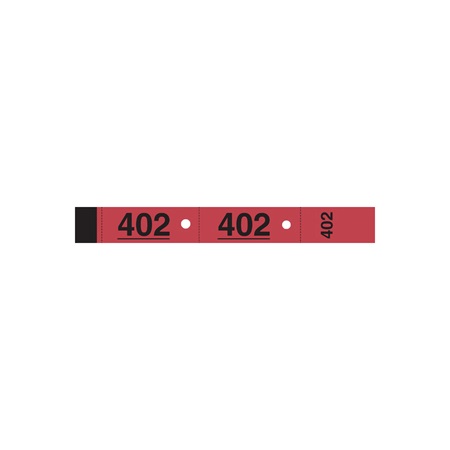 Bloc ou carnet de 50 tickets ou coupon de vestiaire numérotés 1-50