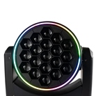 Pack de 2 lyres led beam/wash 19 x 40W RGBW + flight case FLASH