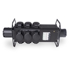 Distributeur élec IP54 32A tétra vers 9 x 16A (schuko) + 3 x disj