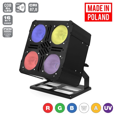 Blinder led RGBW 4 x 300W pixel by pixel - format carré