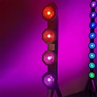 Barre led à effet décoratif 4 sources 30W RGBW Octo Sunbar Flash Pro