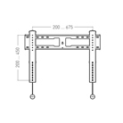 Support mural fixe pour grands écrans ERARD PRO Integra 600