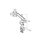 Support de bureau inclinable & orientable ERARD PRO Nextia FS-2