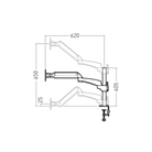 Support de bureau inclinable & orientable ERARD PRO Nextia FS-2