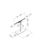 Colonne à poser pour barre son visio ERARD PRO Fargo S