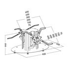 Retour de scène pliant ERARD PRO Plasmatech 40 pour 2 écrans LCD