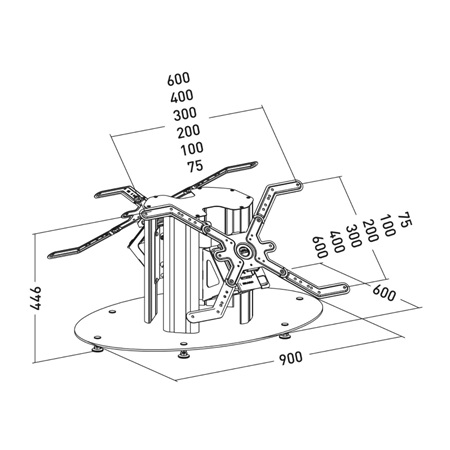 Retour de scène ERARD PRO Plasmatech 40 pour 2 écrans LCD