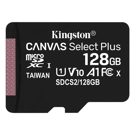 Carte mémoire KINGSTON Micro SD Canvas Select Plus - 128Go 