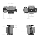 Cage SmallRig 3667B pour hybride SONY Sony Alpha 7R V,7 IV et 7R IV