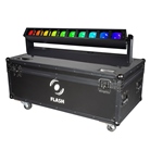 Pack de 4 barres led motorisées Flash 10 x 40W RGBW + flight case 