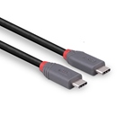 Cordon USB 4 type C mâle/mâle - Long. : 1,5m - Noir LINDY 