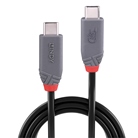 Cordon USB 4 type C mâle/mâle - Long. : 2m - Noir LINDY 