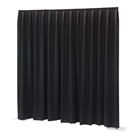 Rideau léger WENTEX P&D Polyester 175g/m² noir - Dim.(LxH): 3,3x5m 