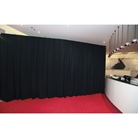 Rideau léger WENTEX P&D Polyester 175g/m² noir - Dim.(LxH): 3,3x5m 