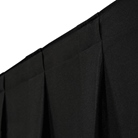 Rideau WENTEX P&D molleton CS 300g/m² noir - Dim. (LxH) : 3,3 x 5m