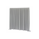 Rideau WENTEX P&D Polyester 260g/m² gris - Dim.(LxH): 3,3x4m 