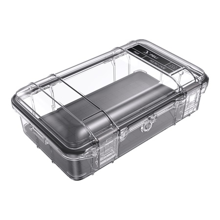 Valise PELI MicroCase M60 Transparente - Dim. int. : 21,6×10,9×6,9cm