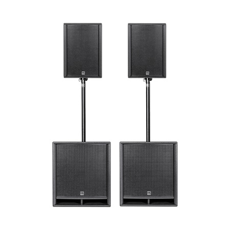 Pack HK Audio Premium PR:O D2 - 2 têtes 12'' + 2 caisson 18'' + mâts