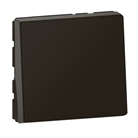 Poussoir ou poussoir inverseur Mosaic Easy-Led 6A 2 modules - noir mat
