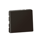 Interrupteur ou va-et-vient 10A Mosaic Easy-Led 2 modules - noir mat
