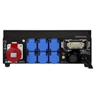 Coffret rackable 32A 5p vers 6 fiches 16A NF, Soca et Harting Briteq