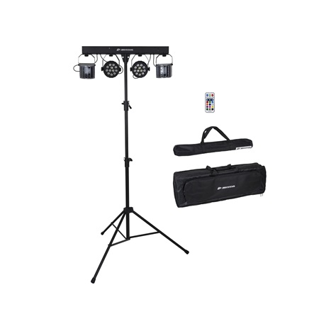 Jeu de lumière 2 derbys + 2 pars led sur pied JB Systems