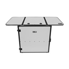 Table DJ pliante blanche en flight case UDG U 91049