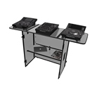 Table DJ pliante blanche en flight case UDG U 91049