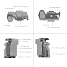 Cage SmallRig 4539 pour hybride SONY Sony Alpha 7R V,7 IV et 7S III 