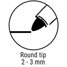 Lot de 2 feutres ou marqueurs effaçable SIGEL blanc 2-3mm