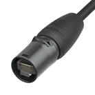 Corps de fiche etherCON Cat5e étanche noir NEUTRIK TOP NE8MX-B-TOP