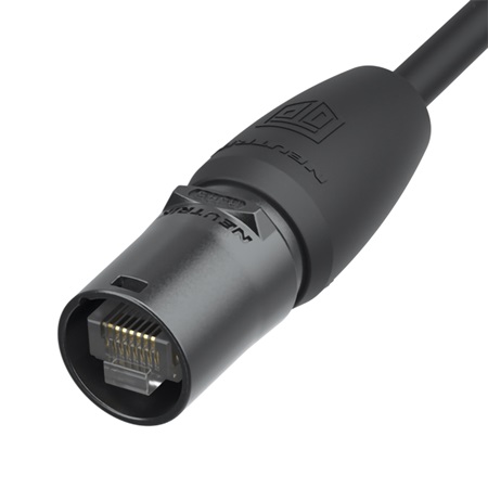 Corps de fiche etherCON Cat5e étanche noir NEUTRIK TOP NE8MX-B-TOP