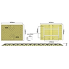 Rampe haute résistance VISO pour piétons 1620x1220x30mm