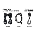 Ecran affichage dynamiqye Led 4K 54.6'' IIYAMA ProLite LH5541UHS-B2